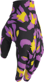 THOR Sportmode Cheetah Motorcycle Gloves, Yellow/Purple, 2XL, Part Number 3330-8578