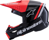 Alpinestars SM3 Helmet - Radium Gloss Black/Red Fluo/White - Small