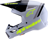 Alpinestars SM3 Helmet Radium Matte Gray/Black/Yellow Fluo XL (Part Number 8300826-9510-XL)
