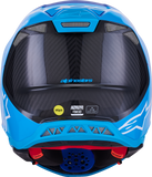 Alpinestars Supertech M10 Flood Helmet with MIPS? - Blue/Black Carbon, XS