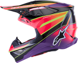 Alpinestars Supertech M10 Helmet MIPS? Era Gloss Pink/Violet/Yellow Fluo Medium