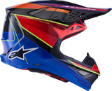 Alpinestars Supertech M10 Helmet with MIPS? - Era Gloss Blue/Red/Yellow Fluo, Small