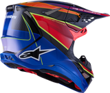Alpinestars Supertech M10 Helmet - MIPS? Era Gloss Blue/Red/Yellow Fluo Medium