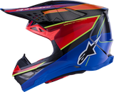 Alpinestars Supertech M10 Helmet - MIPS? Era Gloss Blue/Red/Yellow Fluo Medium