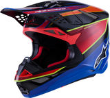Alpinestars Supertech M10 Helmet with MIPS? - Era Gloss Blue/Red/Yellow Fluo, XL