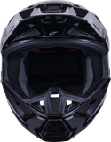 Alpinestars SM7 Helmet - Solid Gloss Black 2XL - Advanced Off-Road Racing Protection and Ventilation