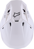 Alpinestars SM7 Helmet - Solid Gloss White, XS - High-Performance Off-Road Racing Protection