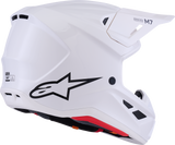Alpinestars SM7 Helmet - Solid Gloss White - Medium (Part Number 8301426-2180-M)