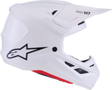 Alpinestars SM7 Helmet - Solid Gloss White - 2XL for Off-Road Racing and High-Impact Safety