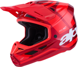 Alpinestars SM7 Helmet Core - Gloss Red, Small - Advanced Off-Road Racing Protection