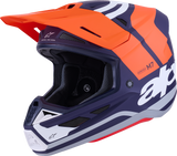 Alpinestars SM7 Helmet Core Matte Orange/Blue Small - Advanced Off-Road Racing Safety and Comfort