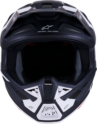 Alpinestars SM7 Dasher Helmet - Matte Black/White, XL (Part Number 8302226-1121-XL)