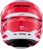Alpinestars SM7 Helmet - Deed Gloss Red/Black/White Small (Part No. 8302426-3139-S)