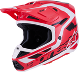 Alpinestars SM7 Helmet - Deed Gloss Red/Black/White - Medium