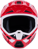 Alpinestars SM7 Helmet - Deed Gloss Red/Black/White Small (Part No. 8302426-3139-S)