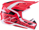 Alpinestars SM7 Helmet - Deed Gloss Red/Black/White - Large
