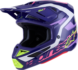 Alpinestars SM7 Helmet - Deed Gloss Purple/Pink Large (Part No. 8302426-3142-L)