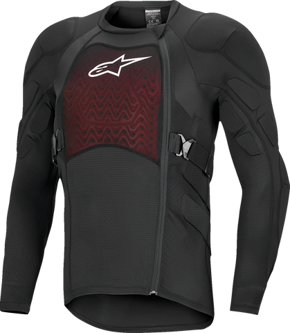 Alpinestars Bionic Plasma LT Jacket Long-Sleeve Black/White Size Large - Enhanced Impact Protection for Off-Road Riding