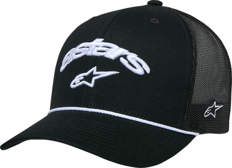 Alpinestars Agree Trucker Hat - Black/Black, Part Number 1235-81460-1010-OS