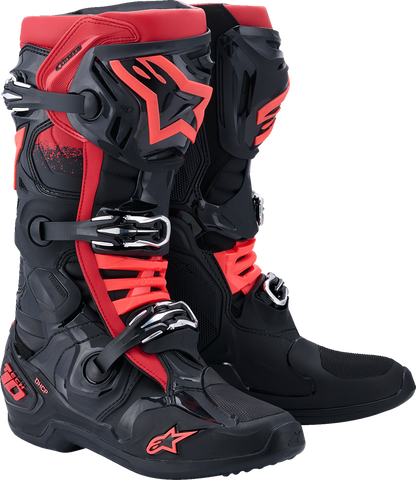 Alpinestars Tech 10 Boots Black/Red US 9 / EU 43 * Advanced Motocross Performance