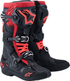Alpinestars Tech 10 Boots - Black and Red, US Size 10 / EU 44.5 - Part 2010020-13-10