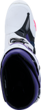Alpinestars Tech 10 Boots - White, Violet, Navy, Pink Fluorescent, US 14 / EU 49.5 (Part Number 2010020-2780-14)