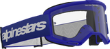 Alpinestars GOGGLES Vision 3 Blue Clear Lens - Part Number 5103325-7189