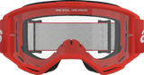 Alpinestars GOGGLES Vision 3 Goggle - Wordmark Red with Clear Lens Part 5103325-3067