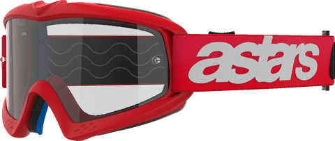 Alpinestars Youth Vision Goggle Blaze Red with Clear Lens - Part 5140325-3067