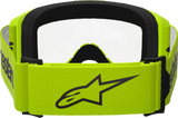 Alpinestars GOGGLES Vision 3 Goggle - Wordmark - Yellow with Clear Lens, Part #5103325-5038