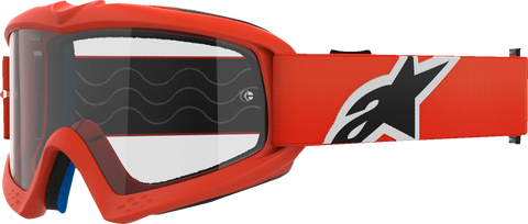 Alpinestars Youth Vision Goggle with Clear Lens - Orange Frame, Part 5140125-430