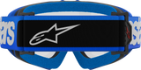 Alpinestars GOGGLES Youth Vision Goggle - Blaze Blue with Clear Lens, Part 5140325-7189