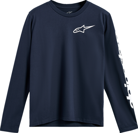 Alpinestars Trackside Long-Sleeve CSF T-Shirt - Navy - Large (Part Number 1235-74100-70-L)