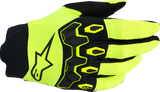 Alpinestars Youth Full Bore V2 Gloves - Fluo Yellow/Black, Size 2XS (Part #3540226-551-2XS)
