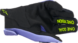 Alpinestars Youth Radar Gloves - Purple and Fluorescent Yellow, Small (Part #3541824-3175-S)