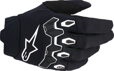 Alpinestars Youth Full Bore V2 Gloves - Black and White, Size 2XS (Part #3540226-12-2XS)