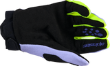 Alpinestars Youth Full Bore V2 Gloves - Purple/Fluo Yellow, 2XS - Durable MX Racing Gloves with Advanced TPR Knuckle Protection