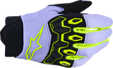 Alpinestars Youth Full Bore V2 Gloves - Purple/Fluo Yellow, Medium (Part Number 3540226-3175-M)