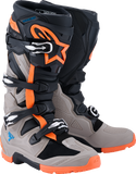 Alpinestars Tech 7 Enduro Boots Black/Warm Gray/Fluorescent Orange US 10, Part 2010426-1562-10