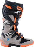 Alpinestars Tech 7 Enduro Boots Black/Warm Gray/Fluorescent Orange US 11, Part Number 2010426-1562-11
