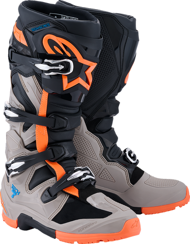 Alpinestars Tech 7 Enduro Boots - Black, Light Gray & Bright Red, US 6 (Part 2010426-1562-6)