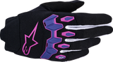 Alpinestars Full Bore V2 Gloves - Purple/Black 2XL - Motorcycle and Motocross Riding Gloves