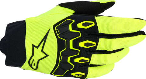 Alpinestars Full Bore V2 Gloves - Fluo Yellow/Black Medium (Part #3560426-551-M)
