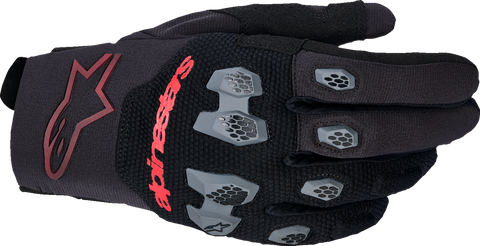 Alpinestars Pro-Dura Gloves - Black and Bright Red, Size XL - Durable Enduro Riding Gloves