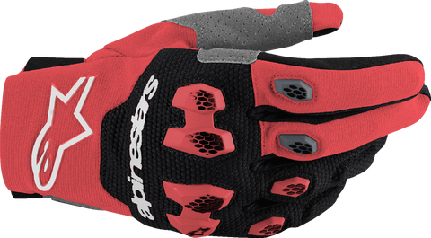 Alpinestars Pro-Dura Gloves - Bright Red/Black, Small (Part #3560425-3031-S)