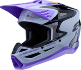 Alpinestars Youth SM3 Helmet Jettson Gloss Black/Gray/Purple Small 8303226-9277-YS