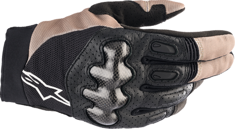 Alpinestars Megawatt V2 Gloves - Stone/Black Large - Durable Off-Road Motocross and Enduro Gloves