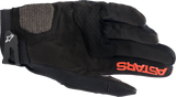 Alpinestars Megawatt V2 Off-Road Gloves - Black/Fluo Red, 3XL, Part #3565023-1030-3X