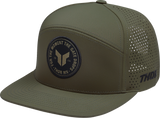 THOR Badge Hat Olive Six-Panel Arched Front, Part Number 2501-4460