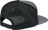THOR Badge Hat Heather Gray/Black, Six-Panel Arched Cap, Part Number 2501-4459